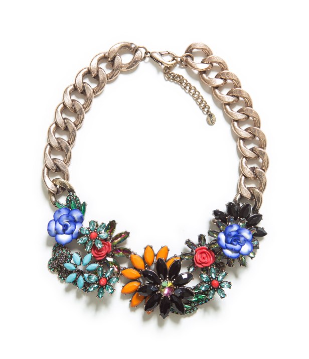 JEWELLED FLOWERS NECKLACE